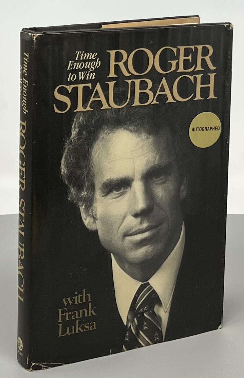 Roger Staubach Signed Autographed Time Enough To Win Book JSA Authentic Image 1