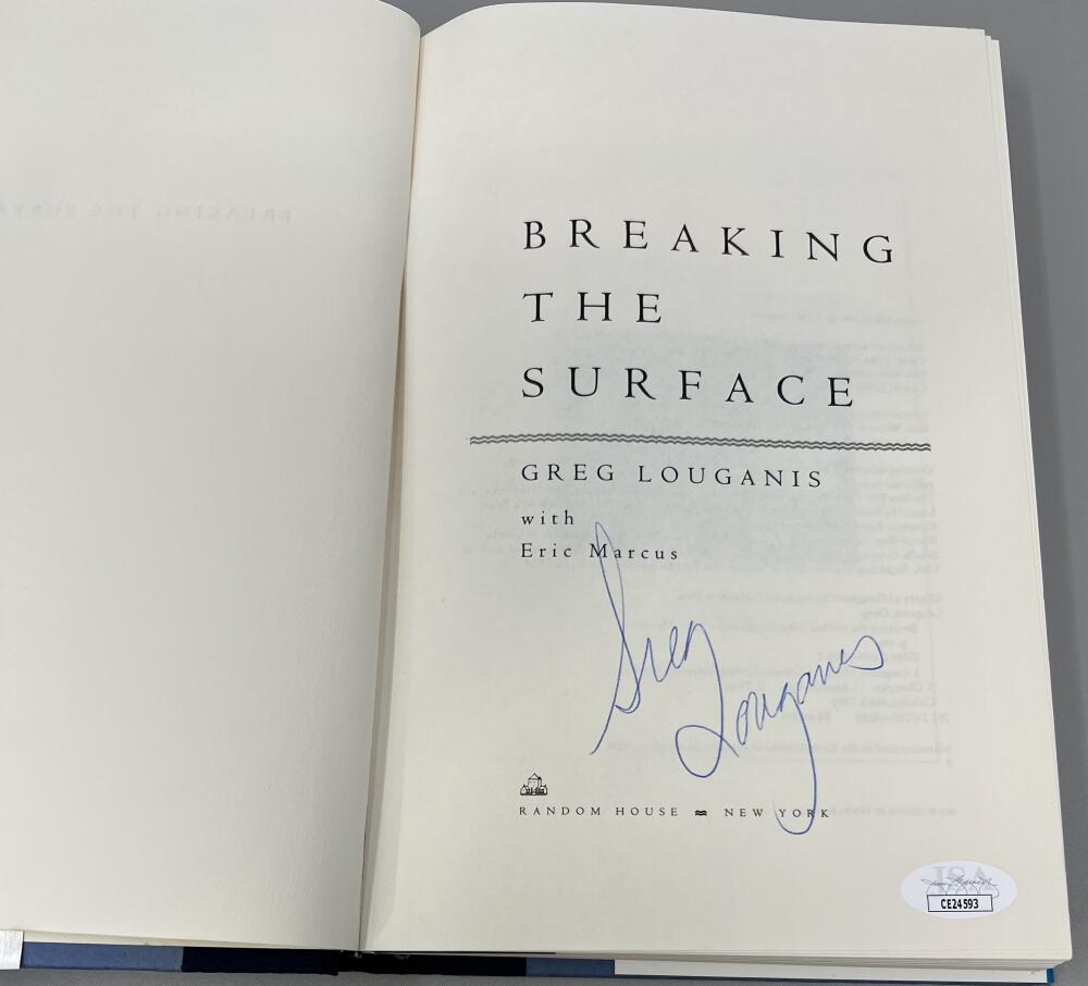 Greg Louganis Signed Autographed Breaking The Surface Book JSA Authentic Image 3