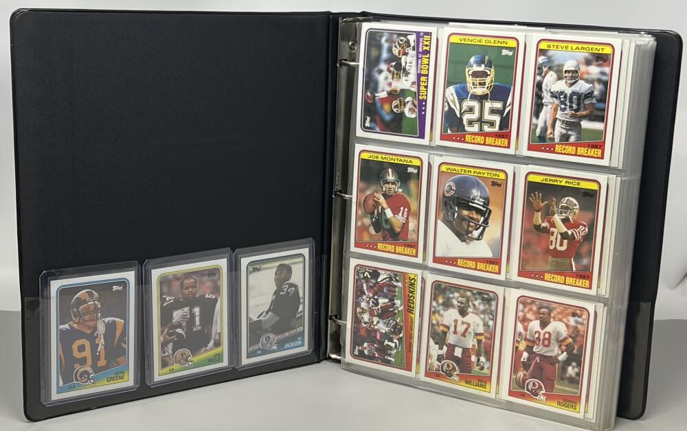 1988 Topps Football Hand Collated Binder Set 1-396 Bo Jackson #327 Rookie Image 1