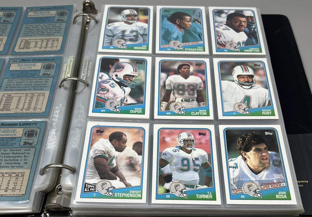 1988 Topps Football Hand Collated Binder Set 1-396 Bo Jackson #327 Rookie Image 4
