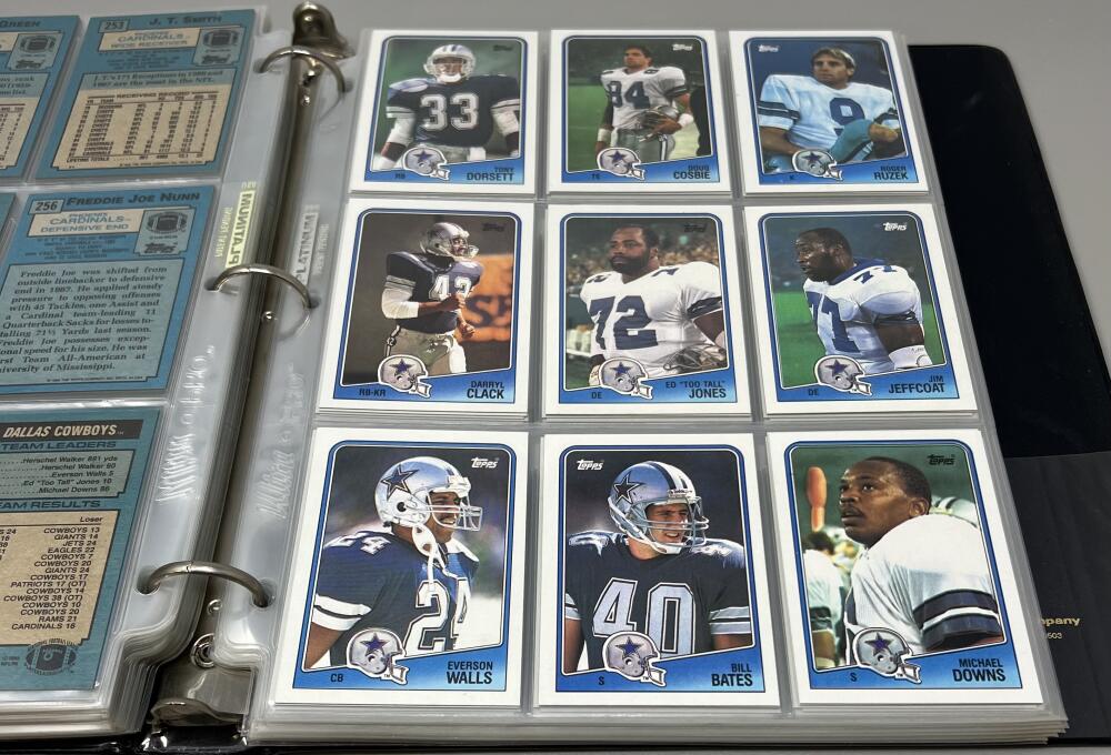 1988 Topps Football Hand Collated Binder Set 1-396 Bo Jackson #327 Rookie Image 5