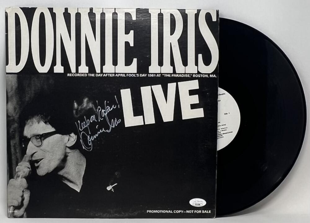 Donnie Iris Autographed Signed Live Album Front Cover JSA Authentic Image 1