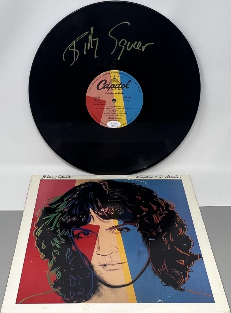 Billy Squier Autographed Signed Emotions In Motion Album Cover JSA Authentic Image 1