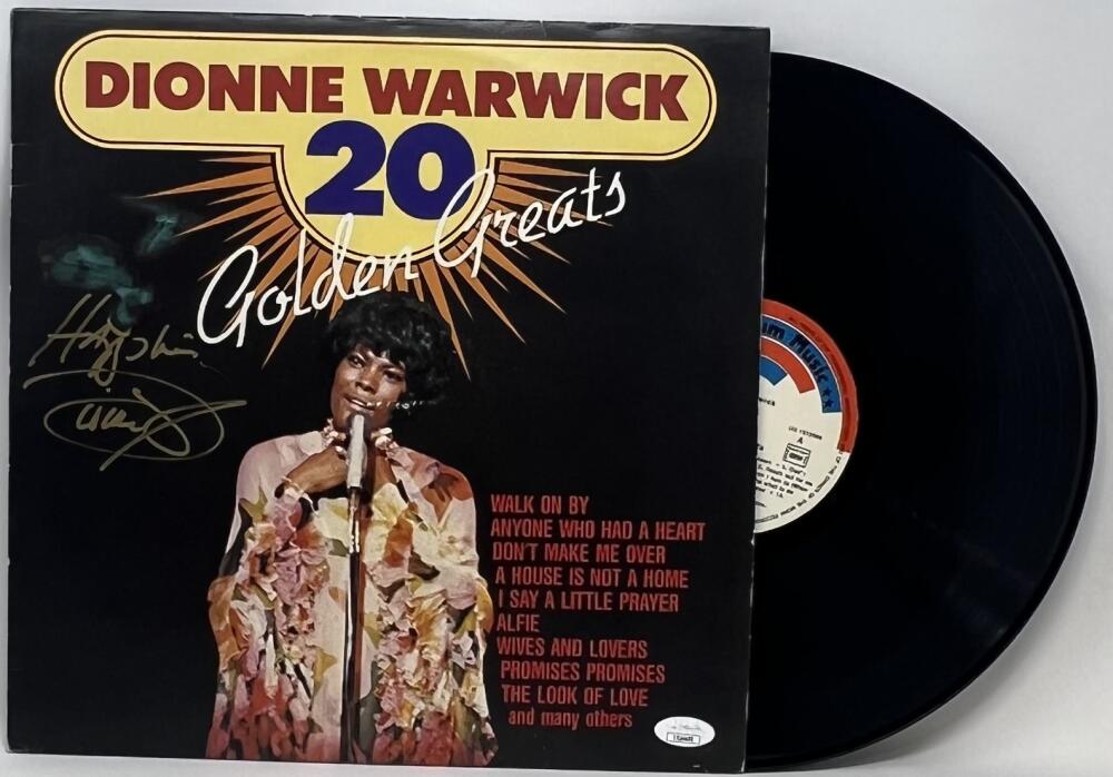 Dionne Warwick Autographed Signed 20 Golden Greats Album Cover JSA Authentic Image 1