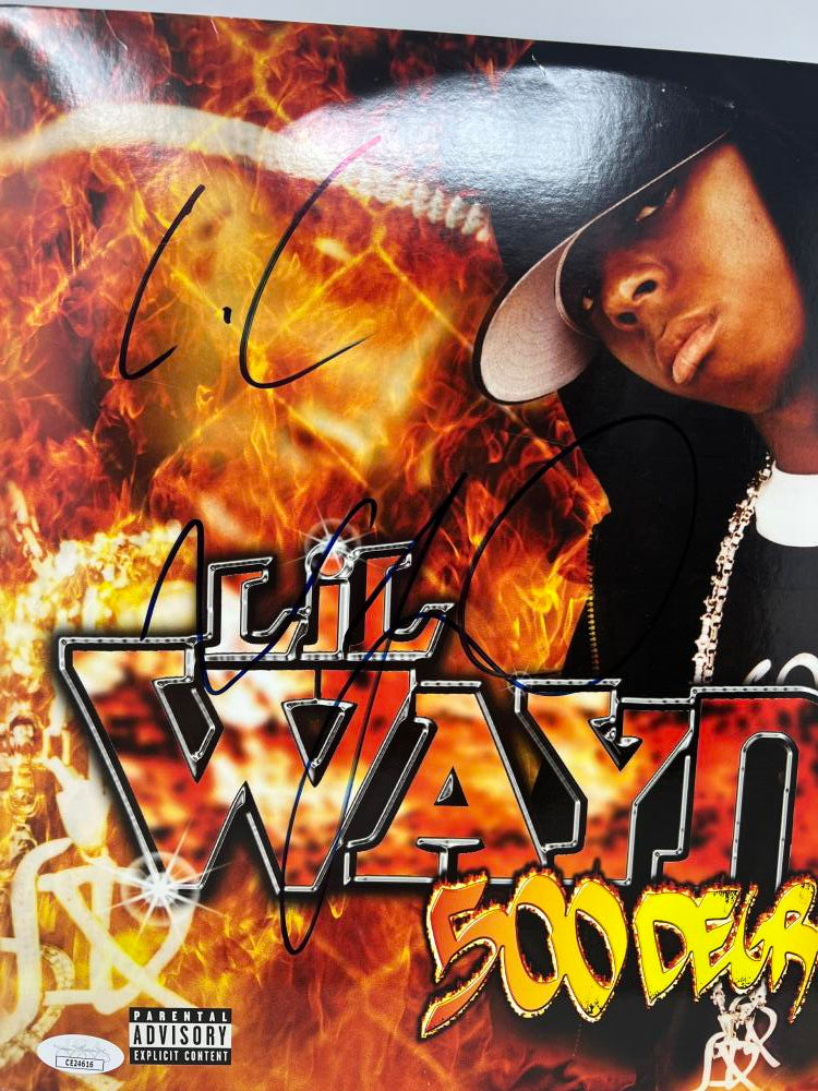 Lil Wayne Autographed Signed 500 Degreez Album Cover JSA Authentic Image 2