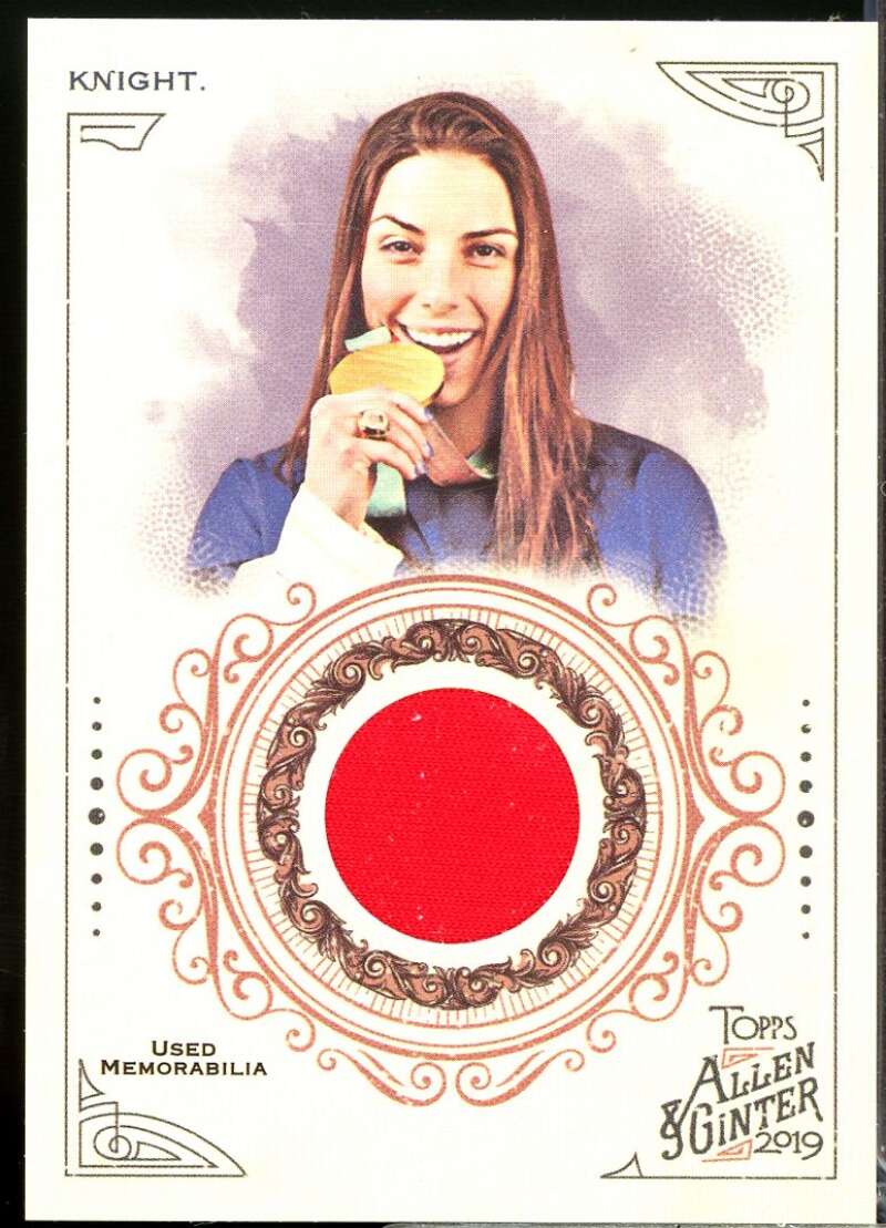 Hilary Knight Rookie Card 2019 Topps Allen and Ginter Relics #FSRAHK  Image 1
