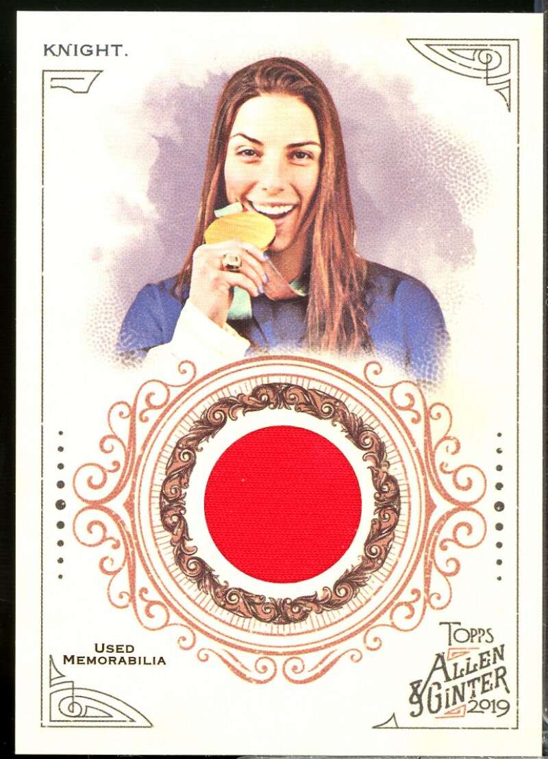 Hilary Knight Rookie Card 2019 Topps Allen and Ginter Relics #FSRAHK  Image 1