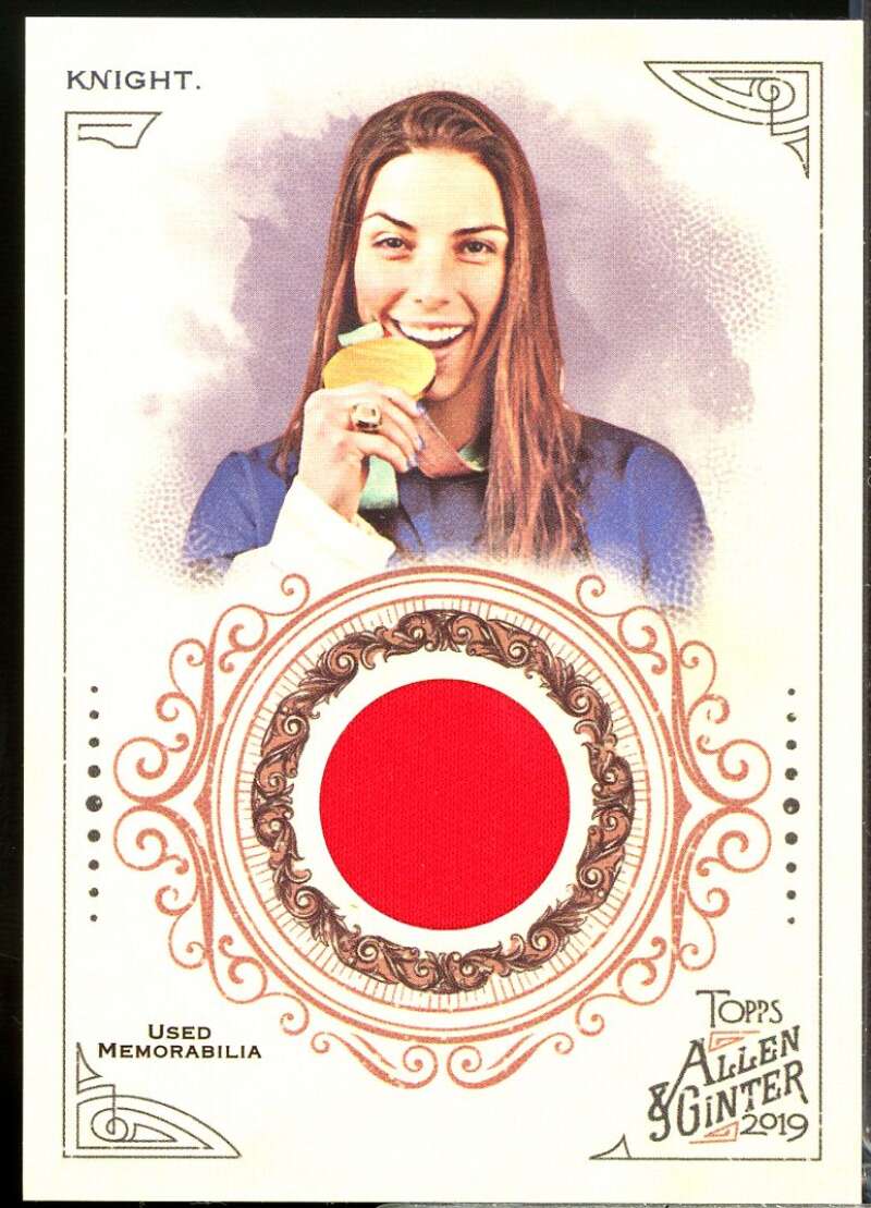 Hilary Knight Rookie Card 2019 Topps Allen and Ginter Relics #FSRAHK  Image 1