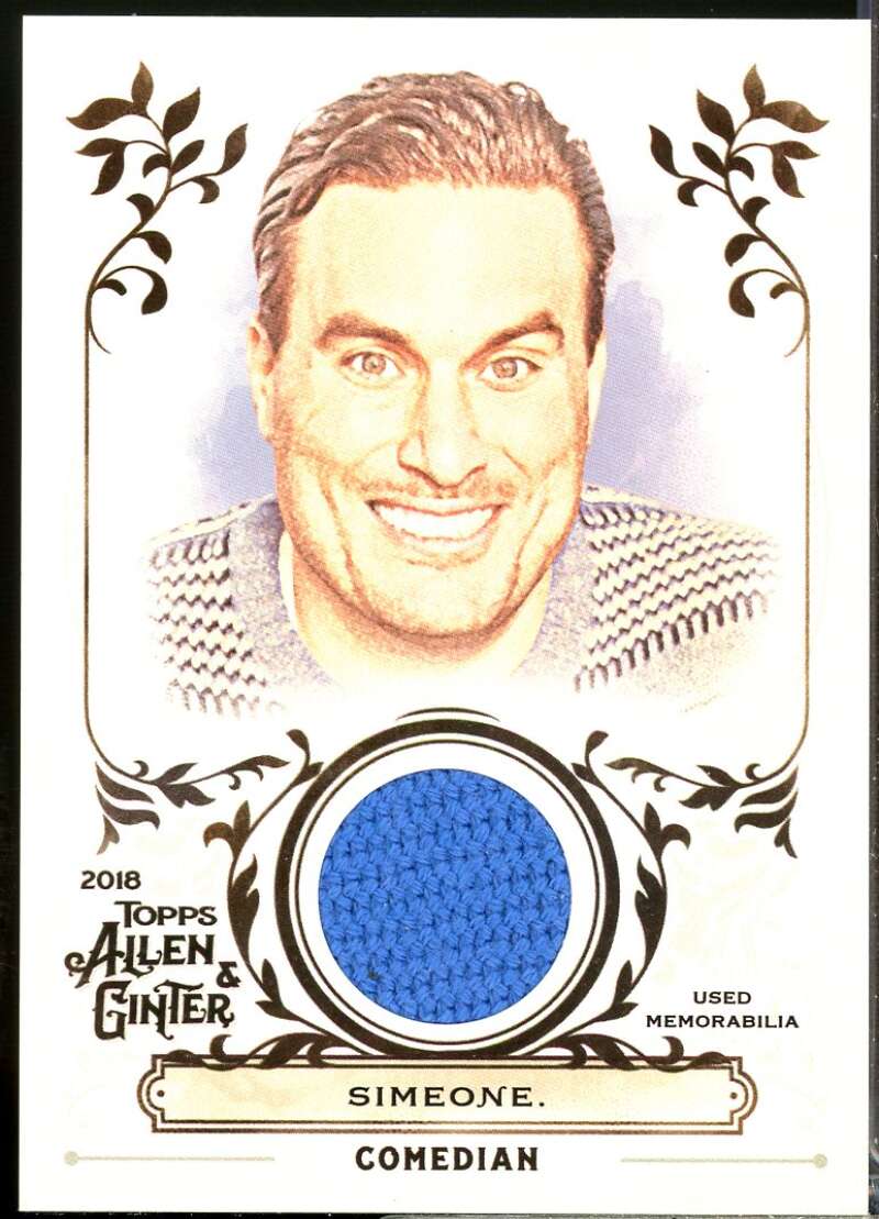 Steve Simeone Card 2018 Topps Allen and Ginter Relics #FSRASSI  Image 1