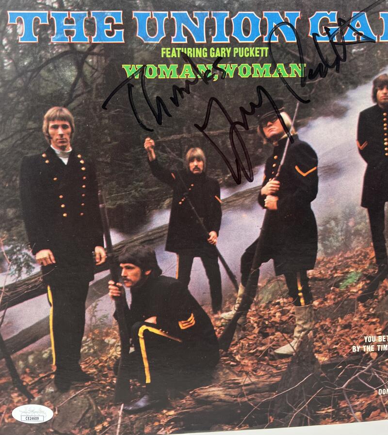 Gary Puckett Autographed Signed Woman, Woman Album Cover JSA Authentic Image 1