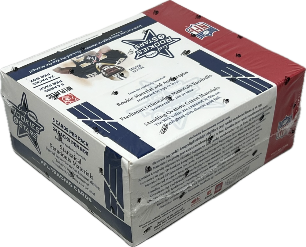 2006 Leaf Rookies and Stars Football 24-Pack Retail Box Image 2
