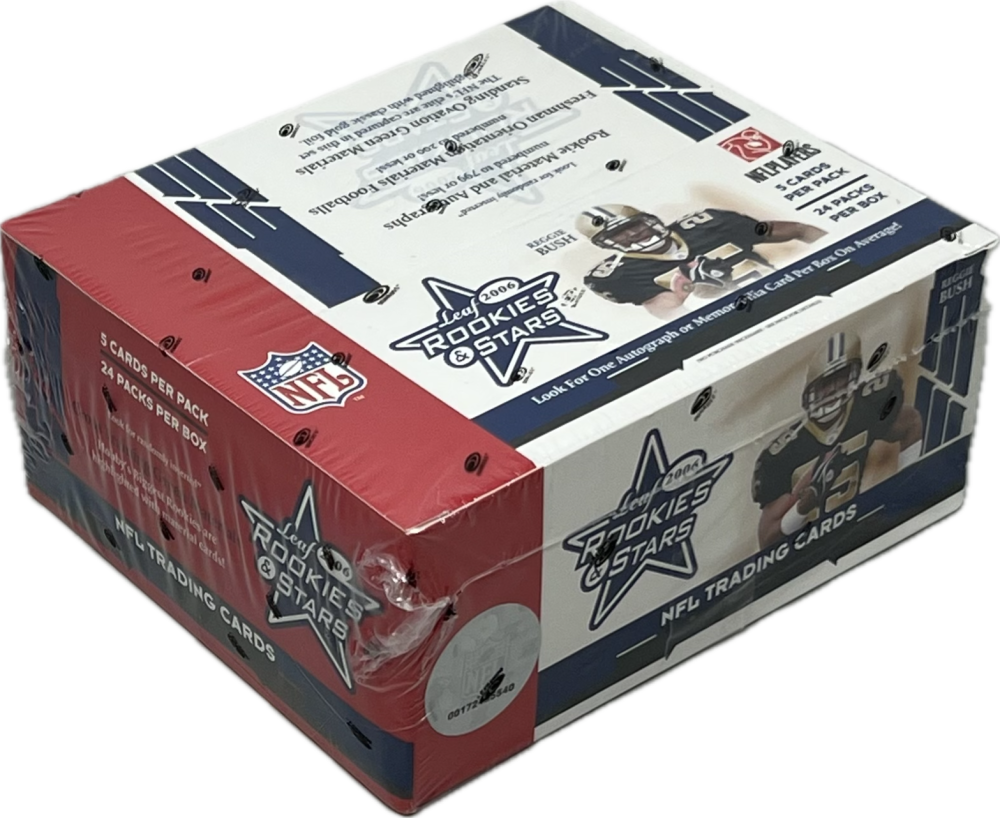 2006 Leaf Rookies and Stars Football 24-Pack Retail Box Image 1