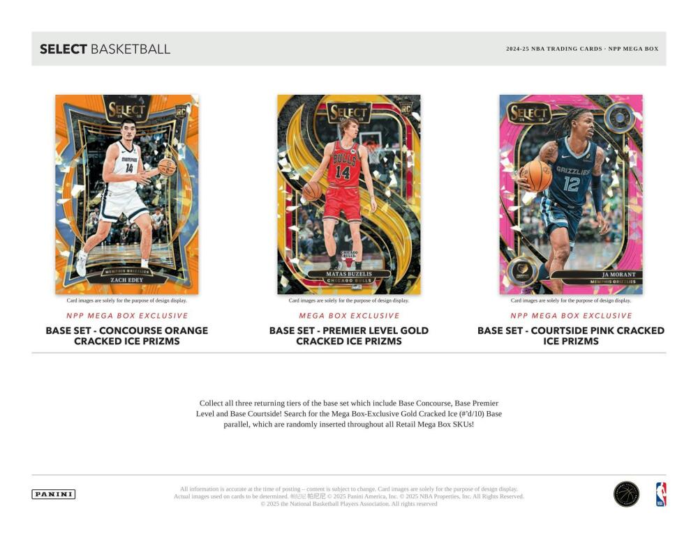 2024-25 Panini Select Basketball Mega Box Image 3