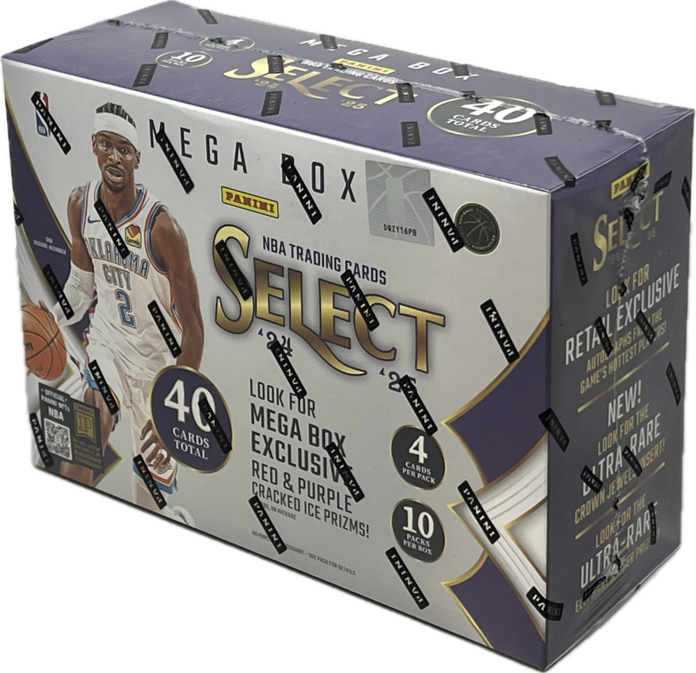 2024-25 Panini Select Basketball Mega Box (Red and Purple Cracked Ice Prizms) Image 1
