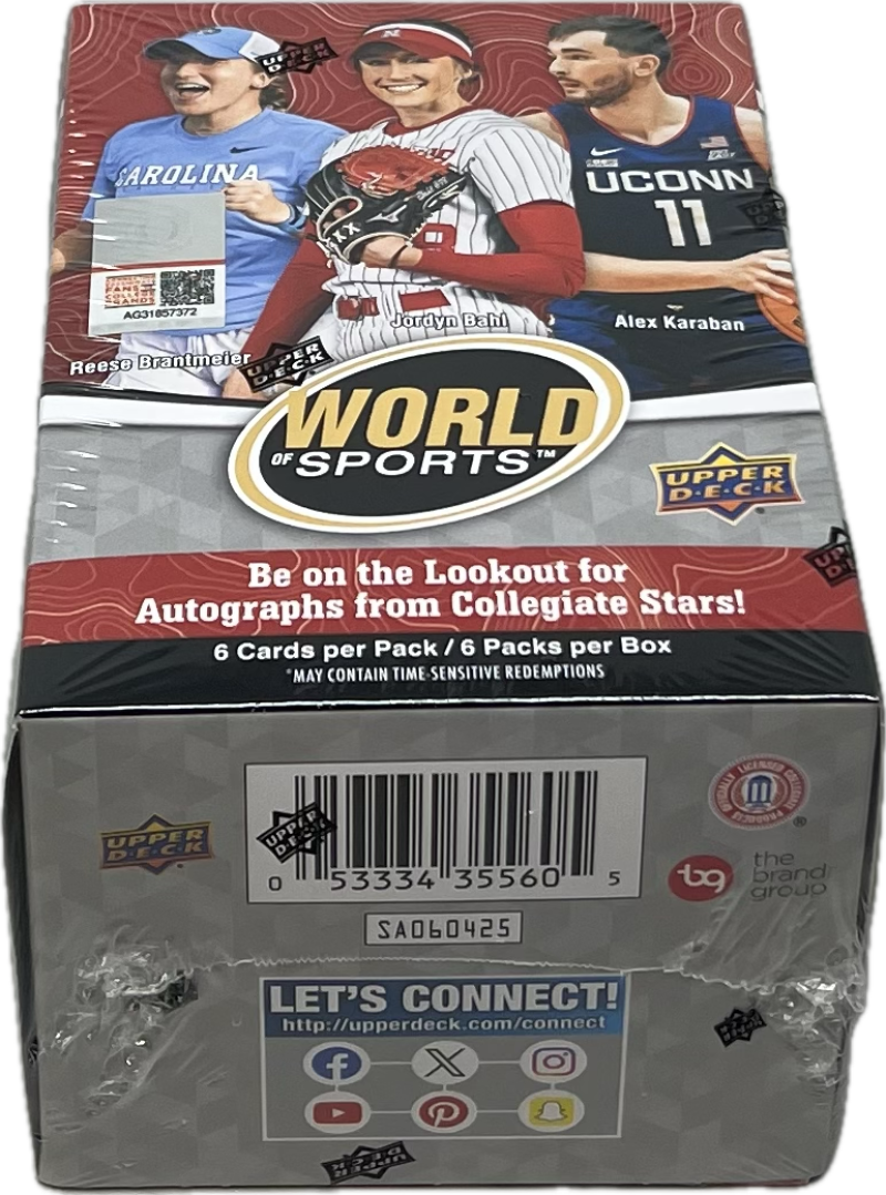 2025 Upper Deck World of Sports Volume 1 Trading Cards Blaster Box Image 2