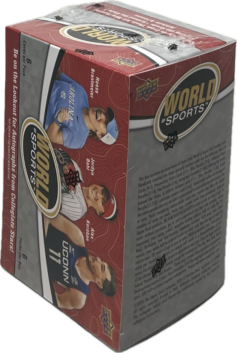 2025 Upper Deck World of Sports Volume 1 Trading Cards Blaster Box Image 3