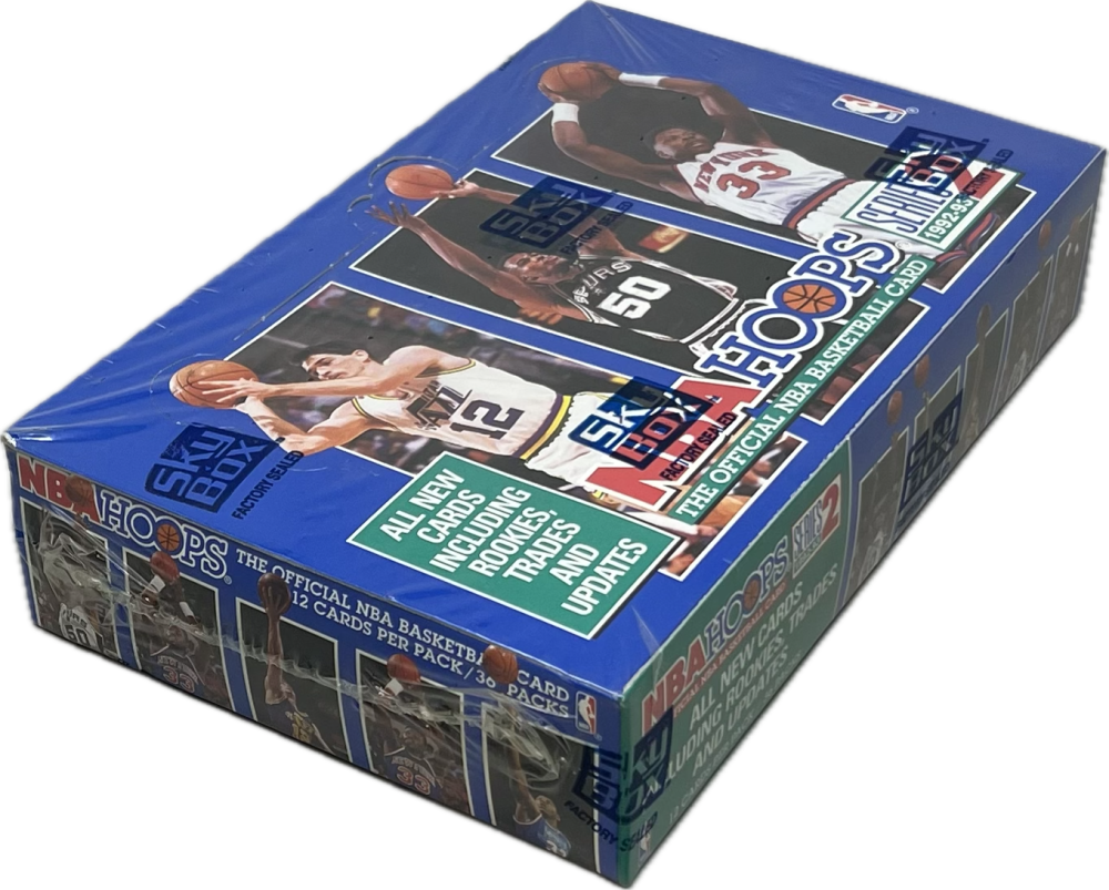 1992-93 NBA Hoops Series 2 Basketball Retail Box Image 1