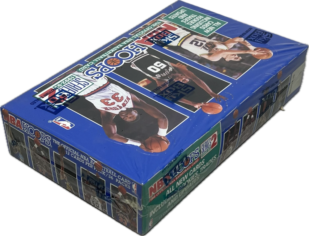 1992-93 NBA Hoops Series 2 Basketball Retail Box Image 2