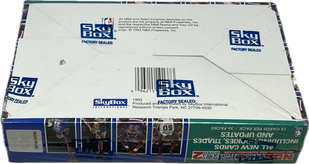 1992-93 NBA Hoops Series 2 Basketball Retail Box Image 3