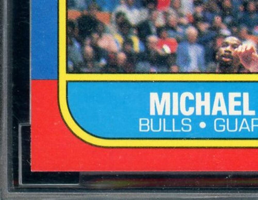 1986-87 fleer #57 Michael Jordan Authentic rookie card BGS BCCG 10 Mint+ Image 5