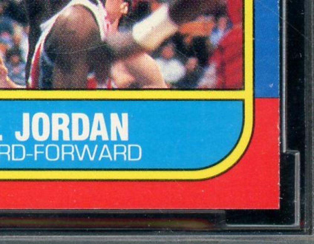 1986-87 fleer #57 Michael Jordan Authentic rookie card BGS BCCG 10 Mint+ Image 6