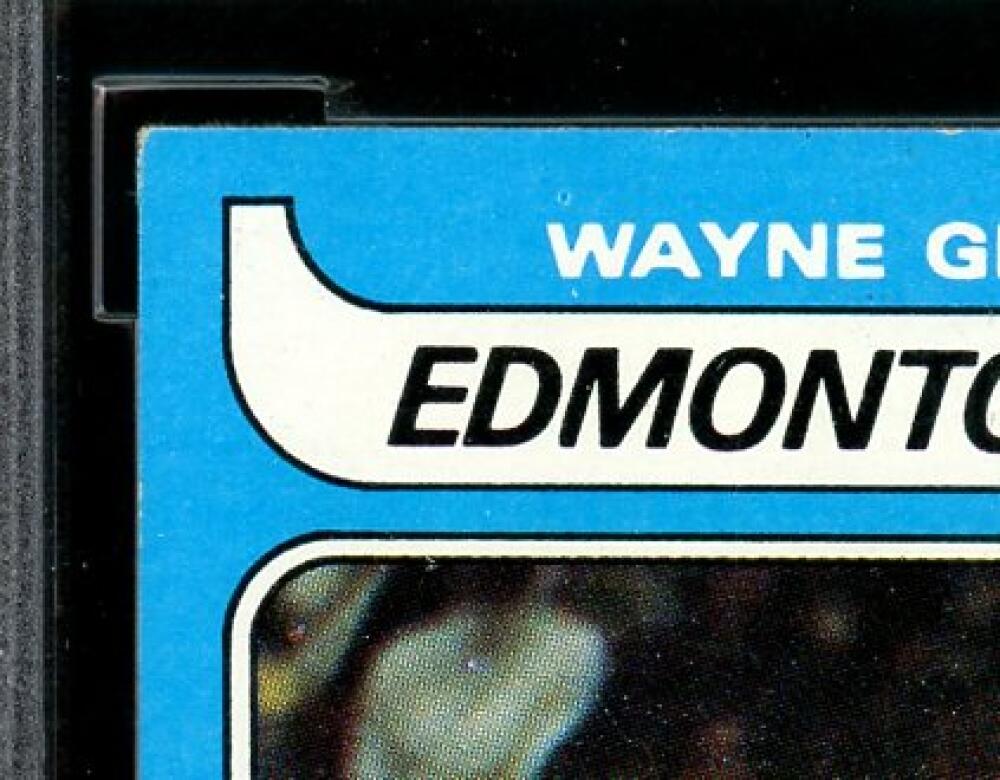 1979-80 Topps #18 Wayne Gretzky Rookie Card BGS BCCG 9 Near Mint+ Image 3