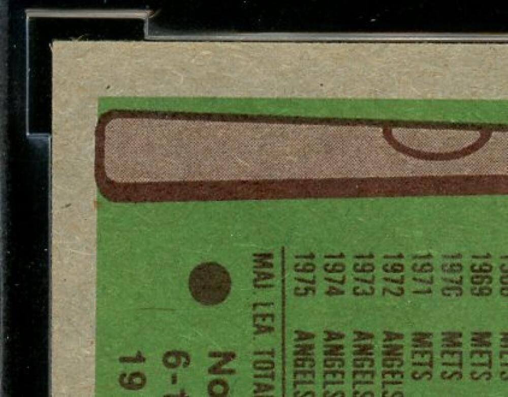 1976 Topps #330 Nolan Ryan Card BGS BCCG 9 Near Mint+ Image 7