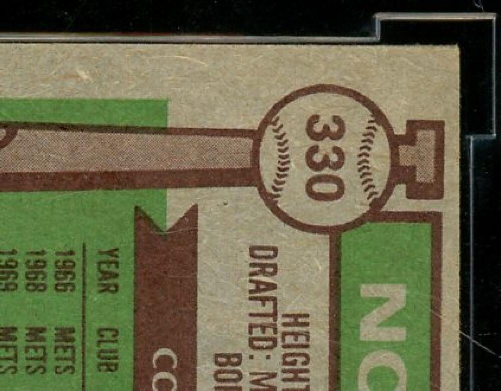 1976 Topps #330 Nolan Ryan Card BGS BCCG 9 Near Mint+ Image 8