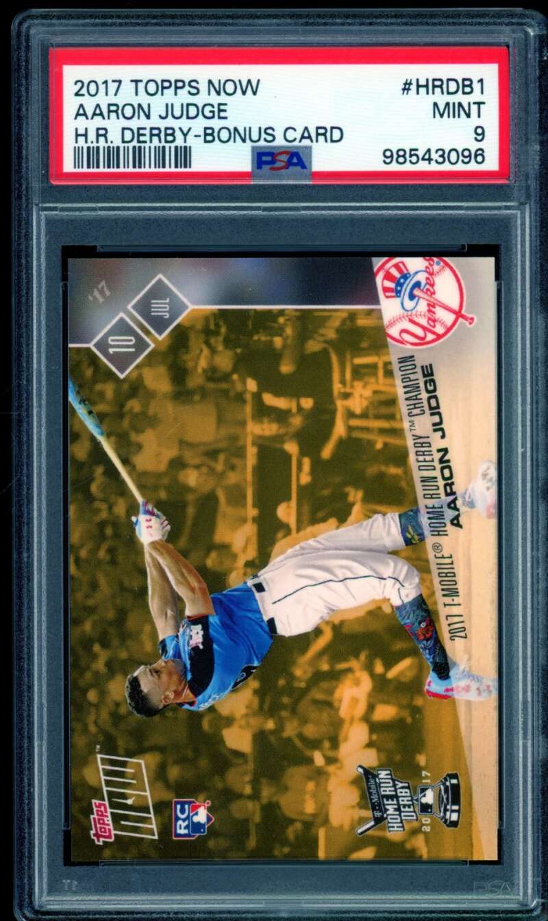 Aaron Judge Card 2017 Topps Now H.R. Derby Bonus #HRDB1 PSA 9 Image 1