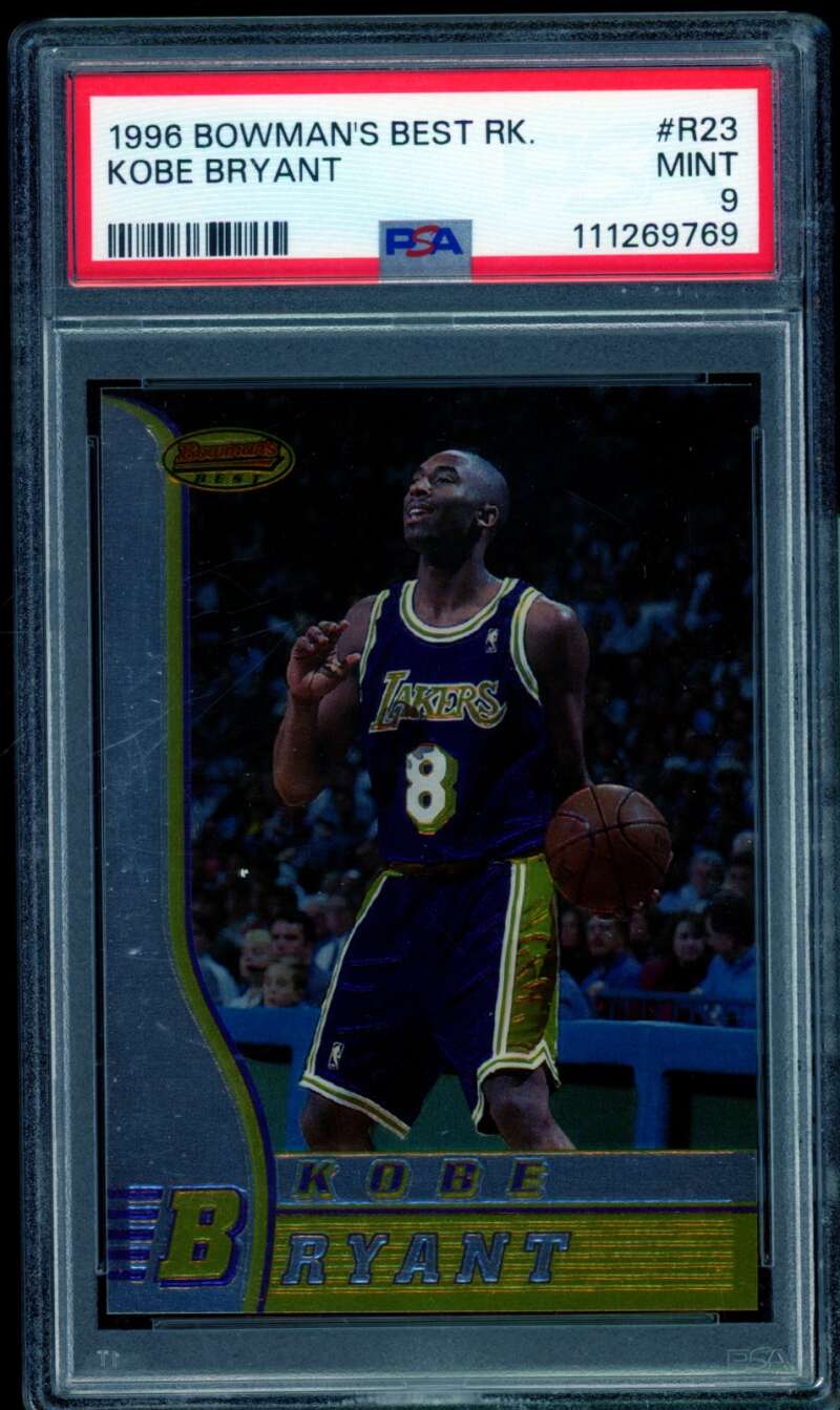 Kobe Bryant Rookie Card 1996-97 Bowman's Best #R23 PSA 9 Image 1