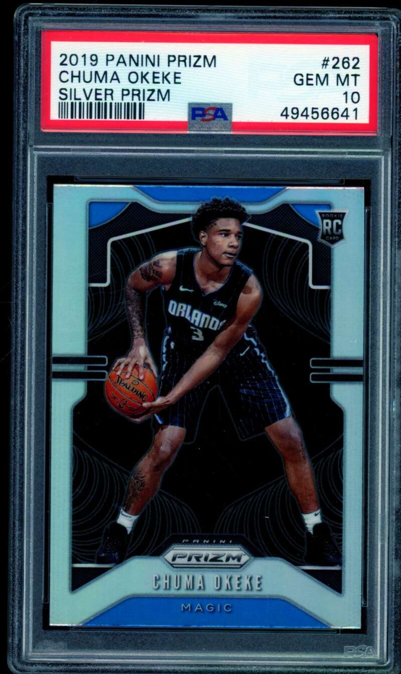 Chuma Okeke Rookie Card 2019-20 Panini Prizm Silver #262 PSA 10 Image 1