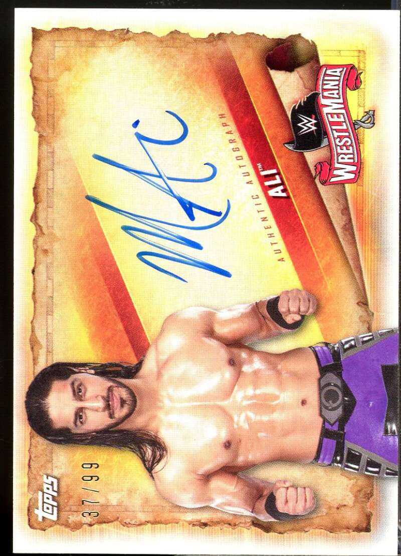 Ali Card 2020 Topps WWE Road to WrestleMania Autograph /99 #AMA  Image 1