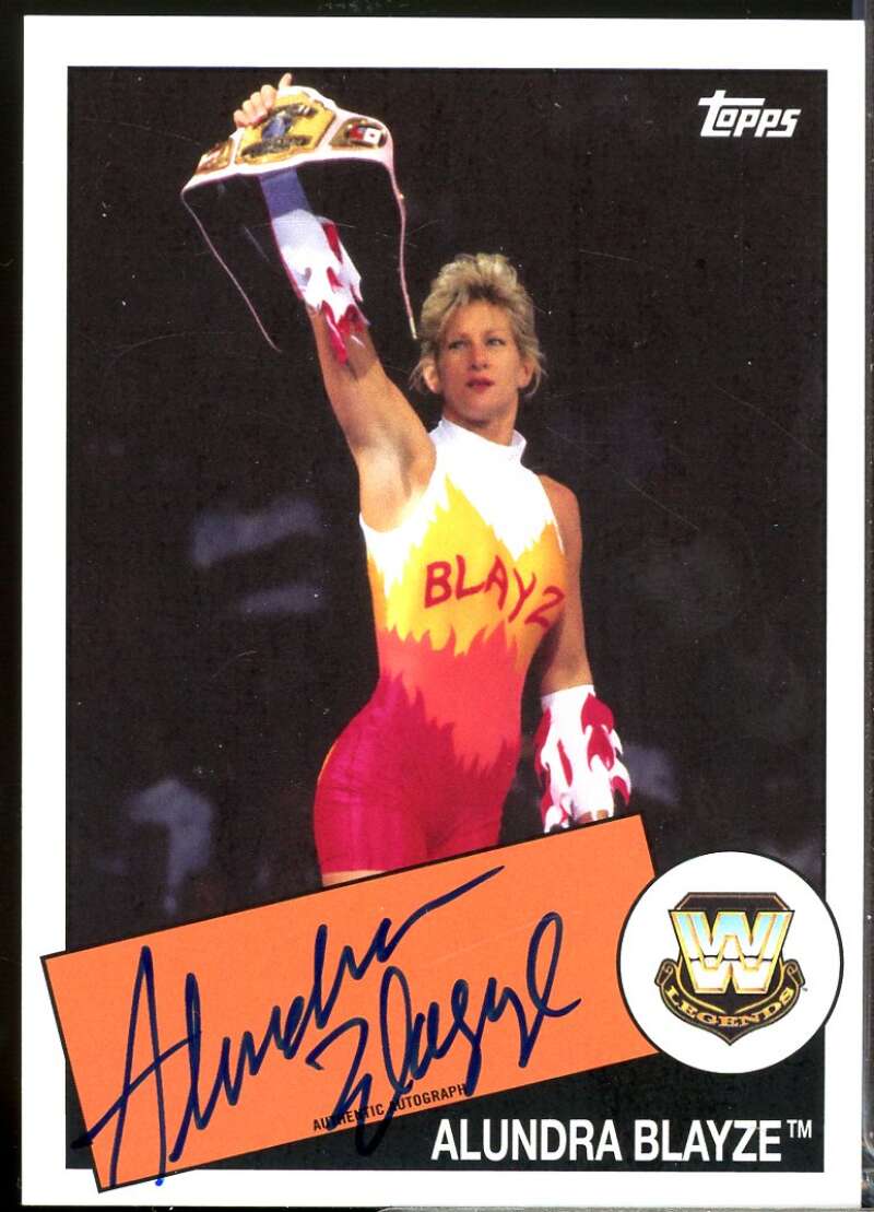 Alundra Blayze Card 2015 Topps Heritage WWE Autographs #NNO  Image 1