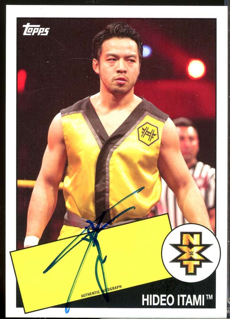 Hideo Itami Card 2015 Topps Heritage WWE Autographs #NNO  Image 1