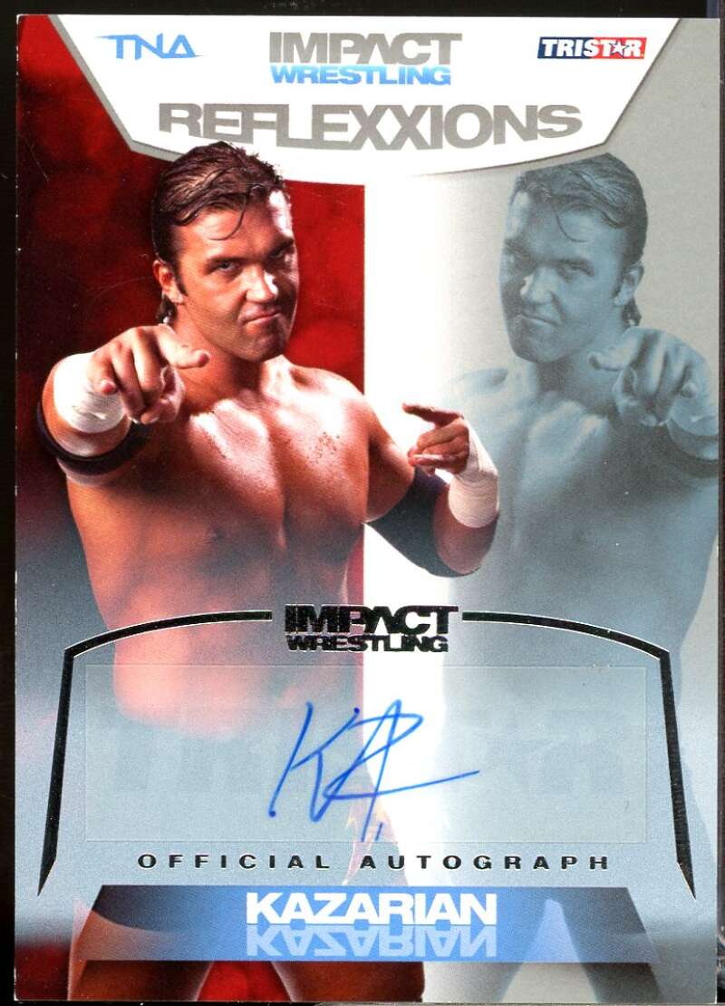 Kazarian Card 2012 TRISTAR TNA Impact Reflexxions Autograph Silver /99 #30  Image 1