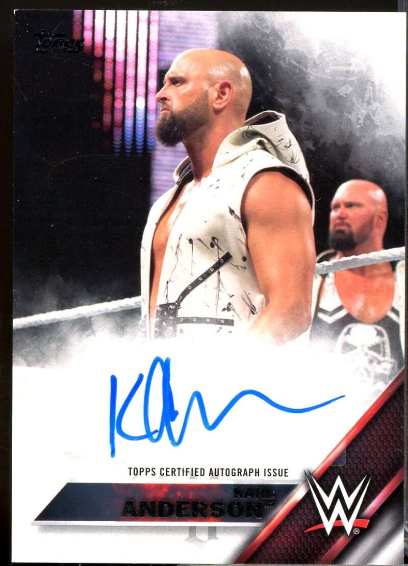 Karl Anderson Card 2016 Topps WWE Then Now Forever Autographs /99 #NNO  Image 1