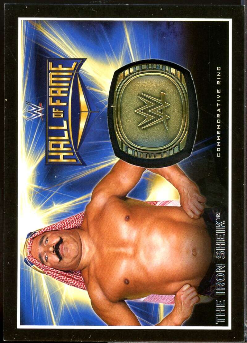 Iron Sheik Card 2016 Topps WWE Hall of Fame Commemorative Ring Relics /299 #NNO  Image 1