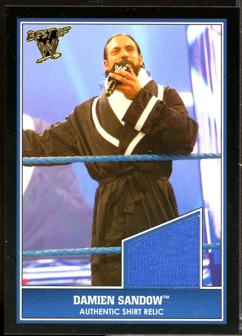 Damien Sandow Card 2013 Topps Best of WWE Swatch Relics Shirt #NNO  Image 1