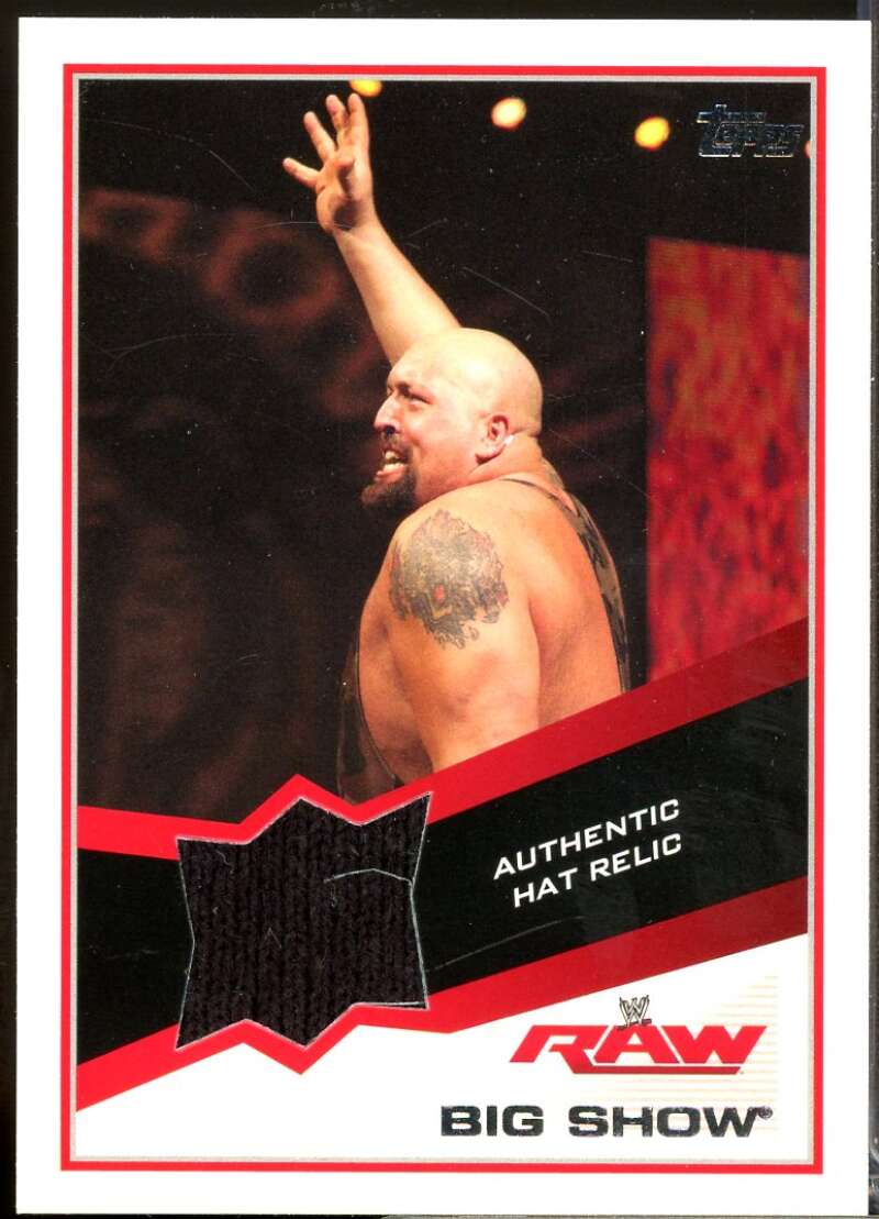 Big Show Card 2013 Topps WWE Shirt Relics Hat #NNO  Image 1