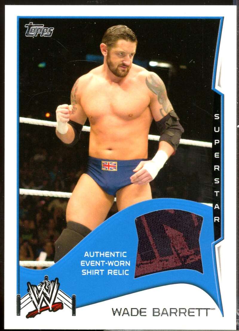 Wade Barrett Card 2013 Topps WWE Shirt Relics Shirt #NNO  Image 1