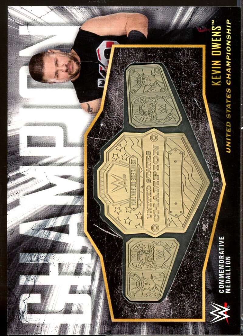 Kevin Owens 2018 Topps WWE Commemorative Championship Medallions /299 #CCKO  Image 1