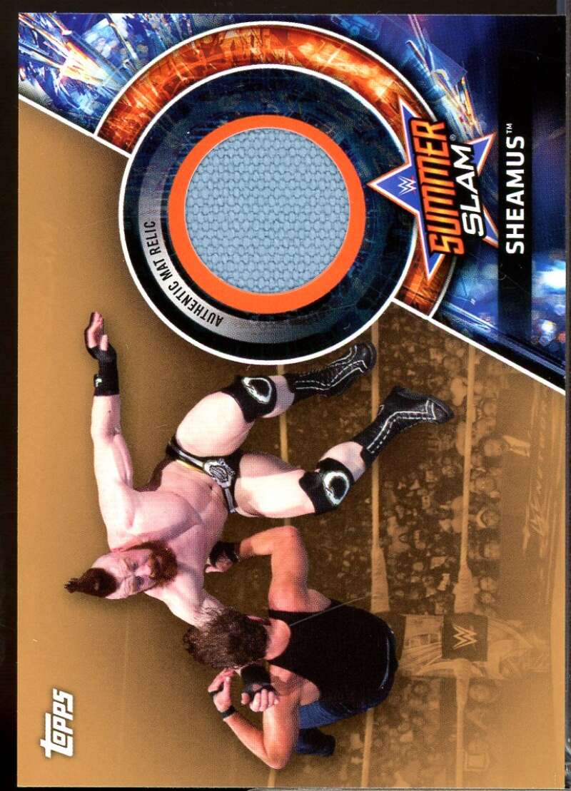 Sheamus Card 2018 Topps WWE SummerSlam 2017 Mat Relics Bronze /199 #SMRSH  Image 1