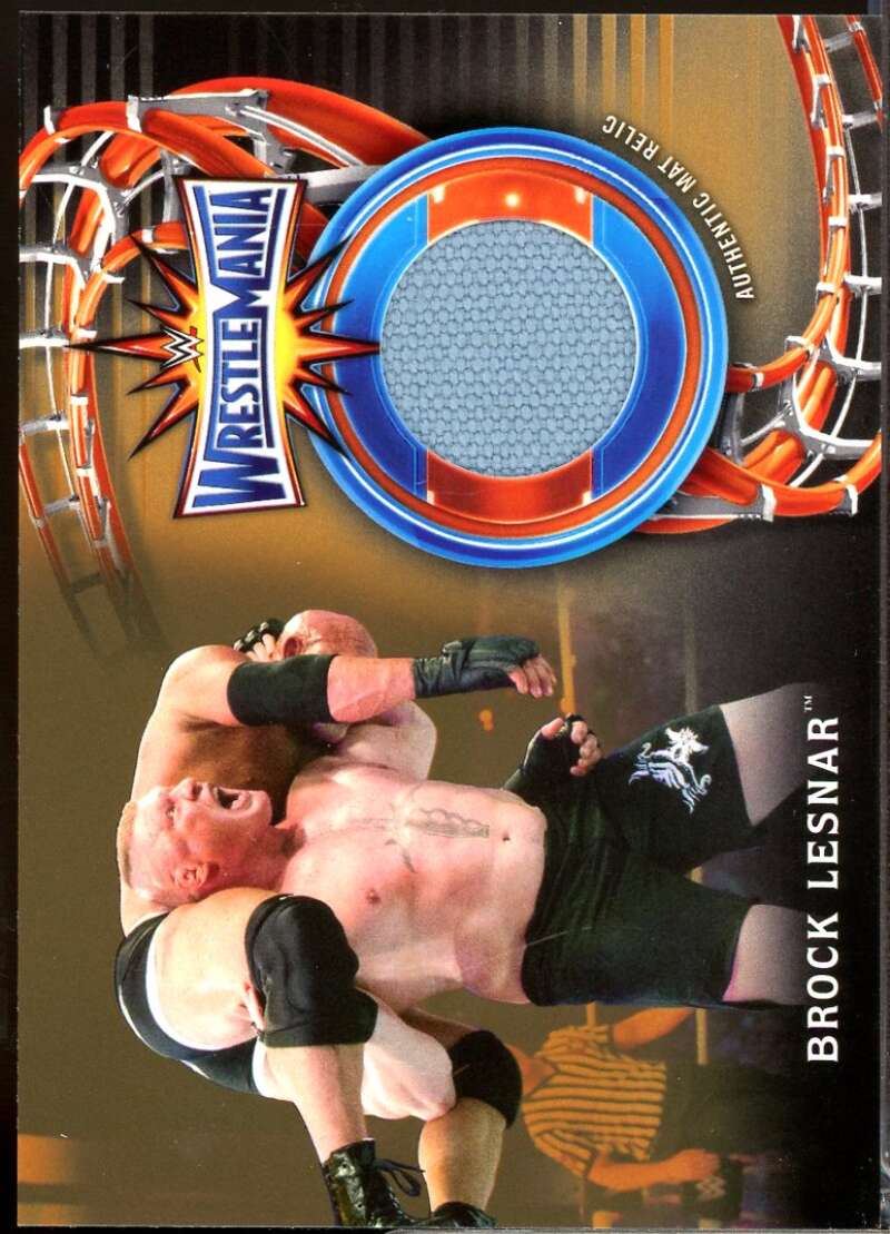 Brock Lesnar 2018 Topps WWE Road to WrestleMania 33 Mat Relics Bronze /99 #WMBR  Image 1