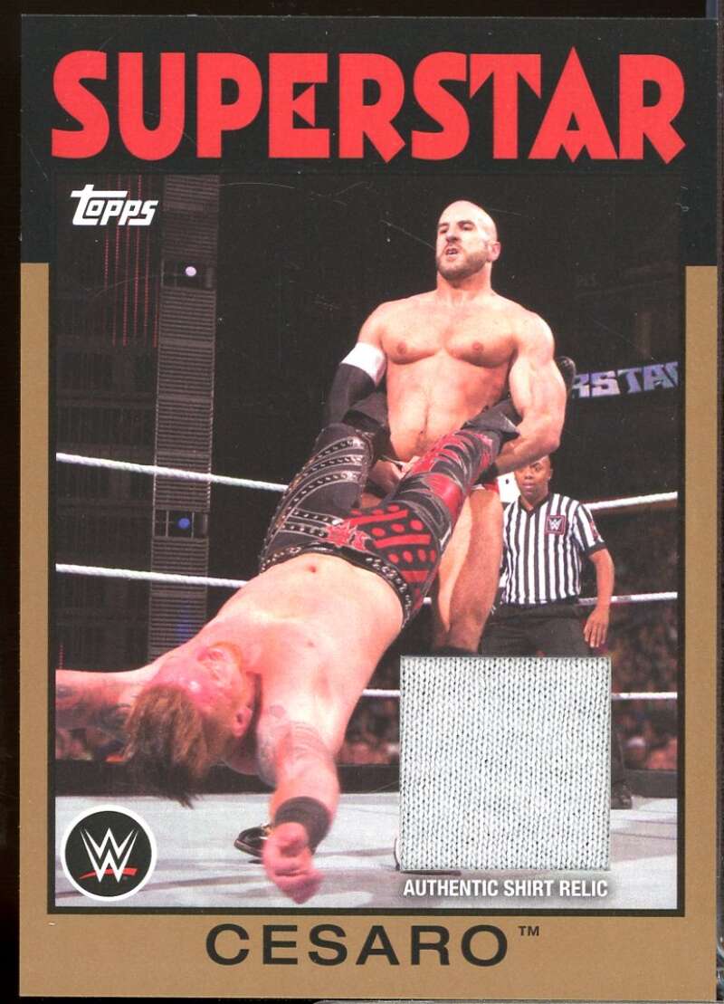 Cesaro Card 2016 Topps Heritage WWE Swatch Relics Shrit Bronze /150 #NNO  Image 1
