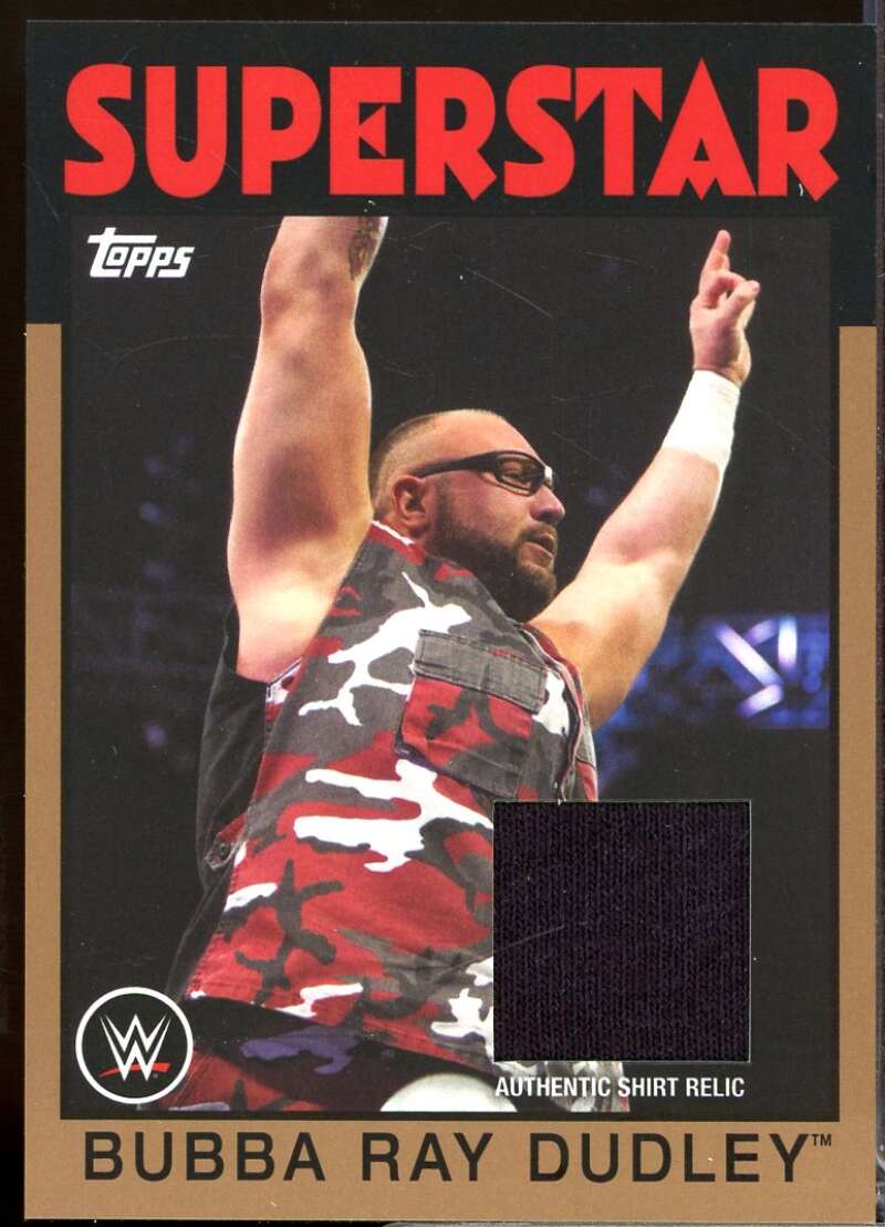 Bubba Ray Dudley 2016 Topps Heritage WWE Swatch Relics Shirt Bronze /150 #NNO  Image 1