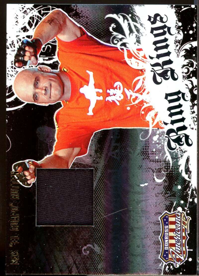 Bas Rutten Card 2008 Americana II Ring Kings Jersey Material /500 #BR  Image 1