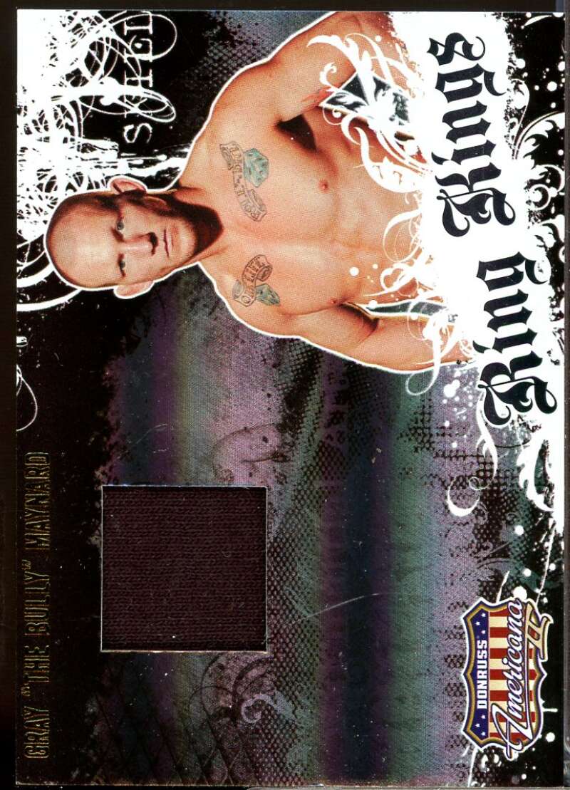 Gray Maynard Card 2008 Americana II Ring Kings Jersey Material /450 #GM  Image 1