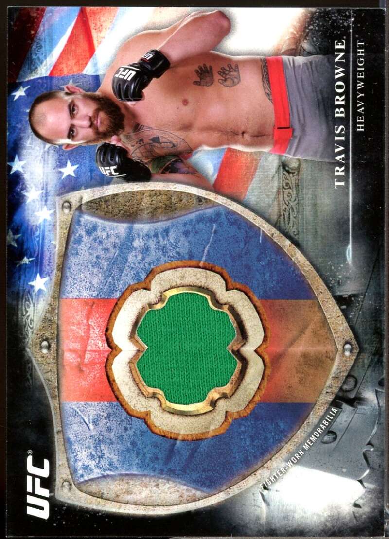 Travis Browne Card 2014 Topps UFC Bloodlines Fighter Relics /208 #BFRTB  Image 1