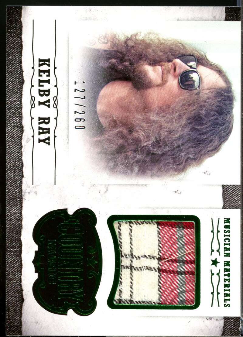 Kelby Ray Card 2015 Panini Country Music Musician Materials Green /260 #39  Image 1