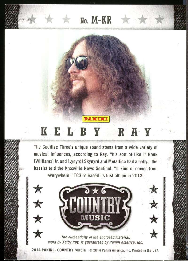 Kelby Ray Card 2015 Panini Country Music Musician Materials Green /260 #39  Image 2